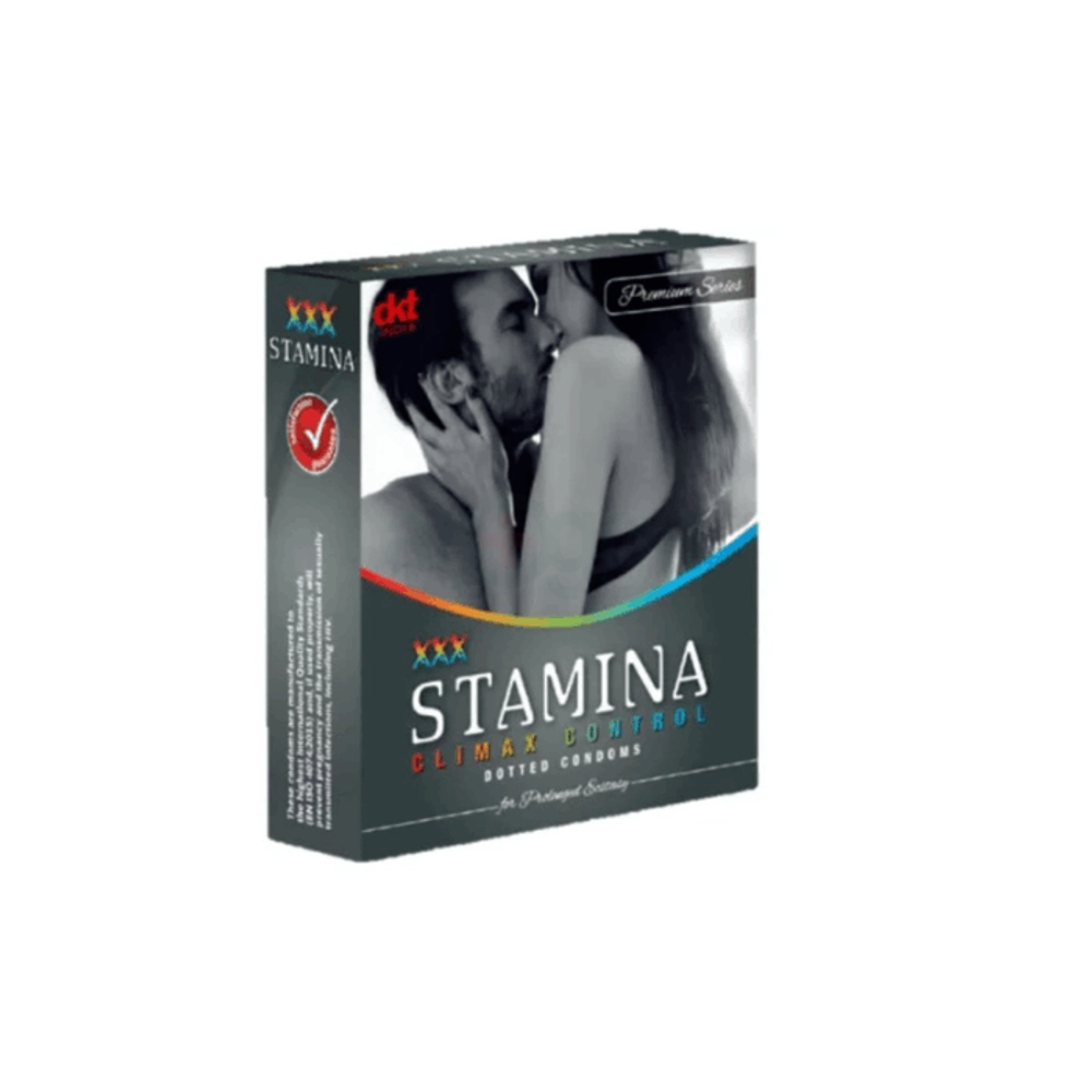 XXX Stamina Climax Control Dotted Condom - 4Pcs Pack  