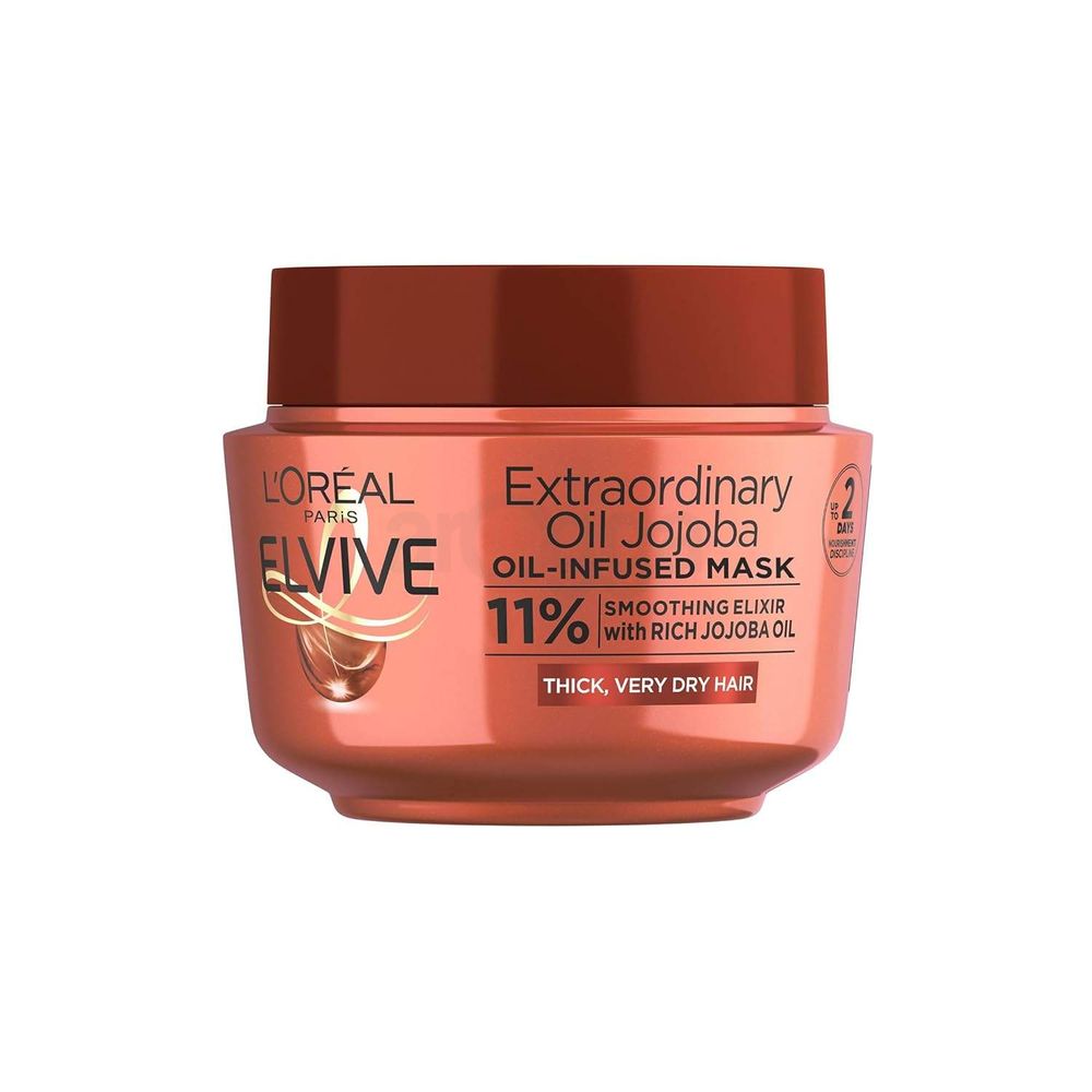 Loreal Paris Elvive Extraordinary Jojoba  Oil  Infused Hair Mask for Thick & Very Dry Hair  