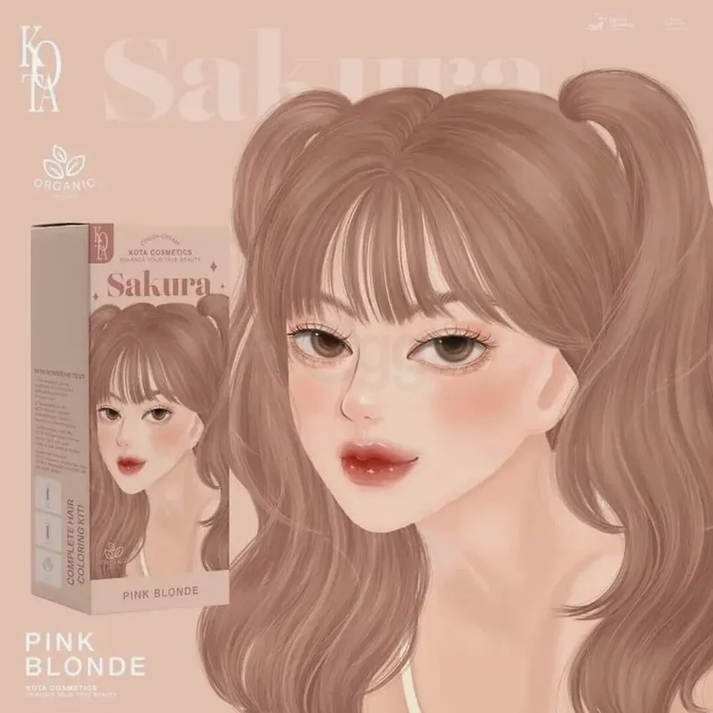 Kota Cosmetics Hair Color Cream Sakura - Pink Blonde  