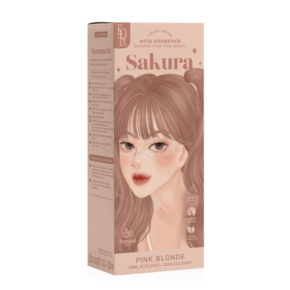 Kota Cosmetics Hair Color Cream Sakura - Pink Blonde  