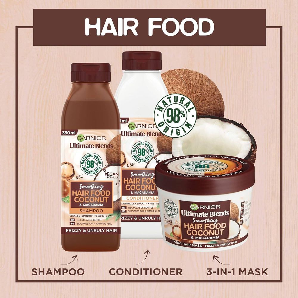 Garnier Ultimate Blends Coconut Hair Food  for Frizzy Dry Hair  
