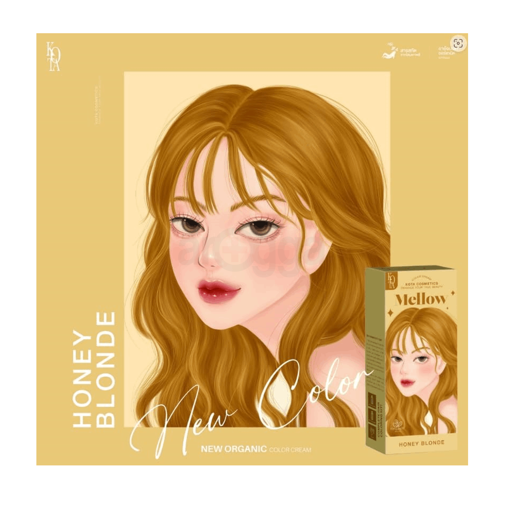 Kota Cosmetics Hair Color Cream Mellow - Honey Blonde  
