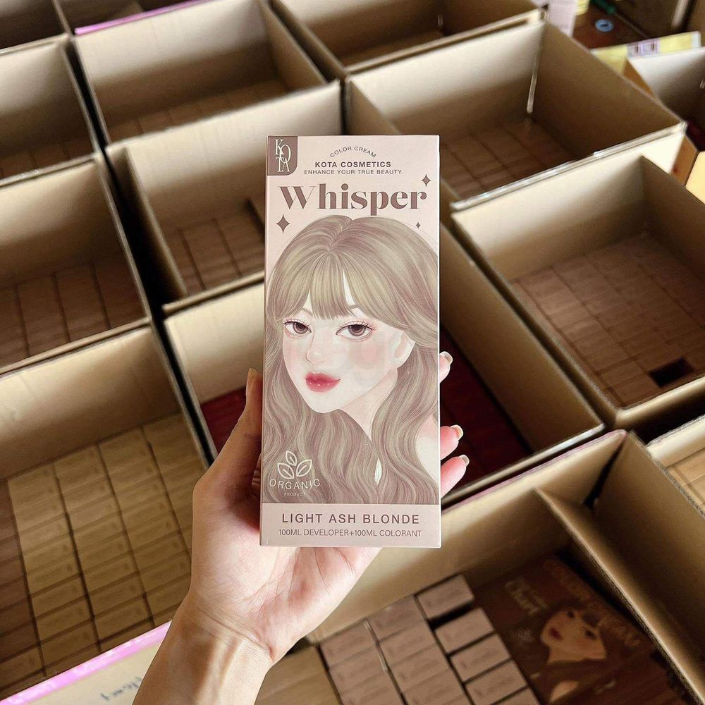 Kota Cosmetics Hair Color Cream Whisper - Light Ash Blonde  