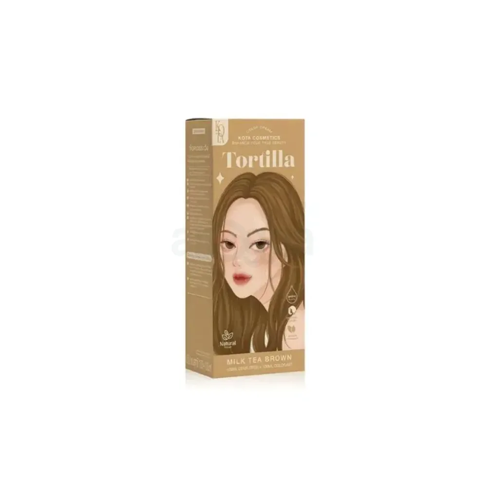 Kota Cosmetics Hair Color Cream Tortilla - Milk Tea Brown  
