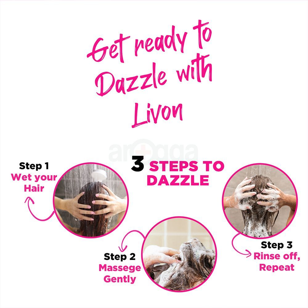 Livon Anti Hairfall Protein Shampoo 300ml (FREE Livon Hair Serum 50ml)  