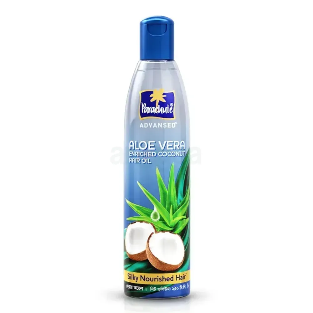 HAIR CARE BUNDLE - Parachute Naturale Shampoo Egg Shine 330ml & Aloe Vera Enriched Coconut Hair Oil 250ml  