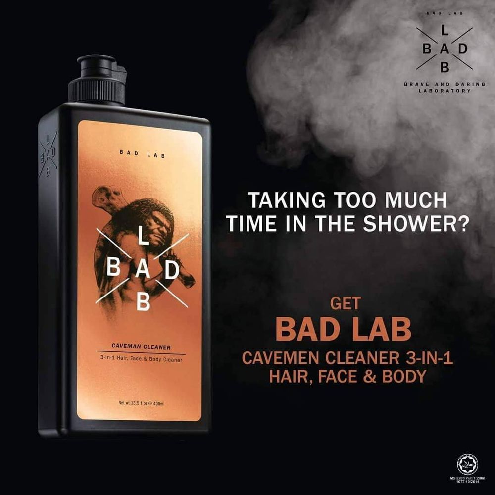 Badlab Classic Caveman Cleaner 3in1 Hair, Face & Body Cleaner  