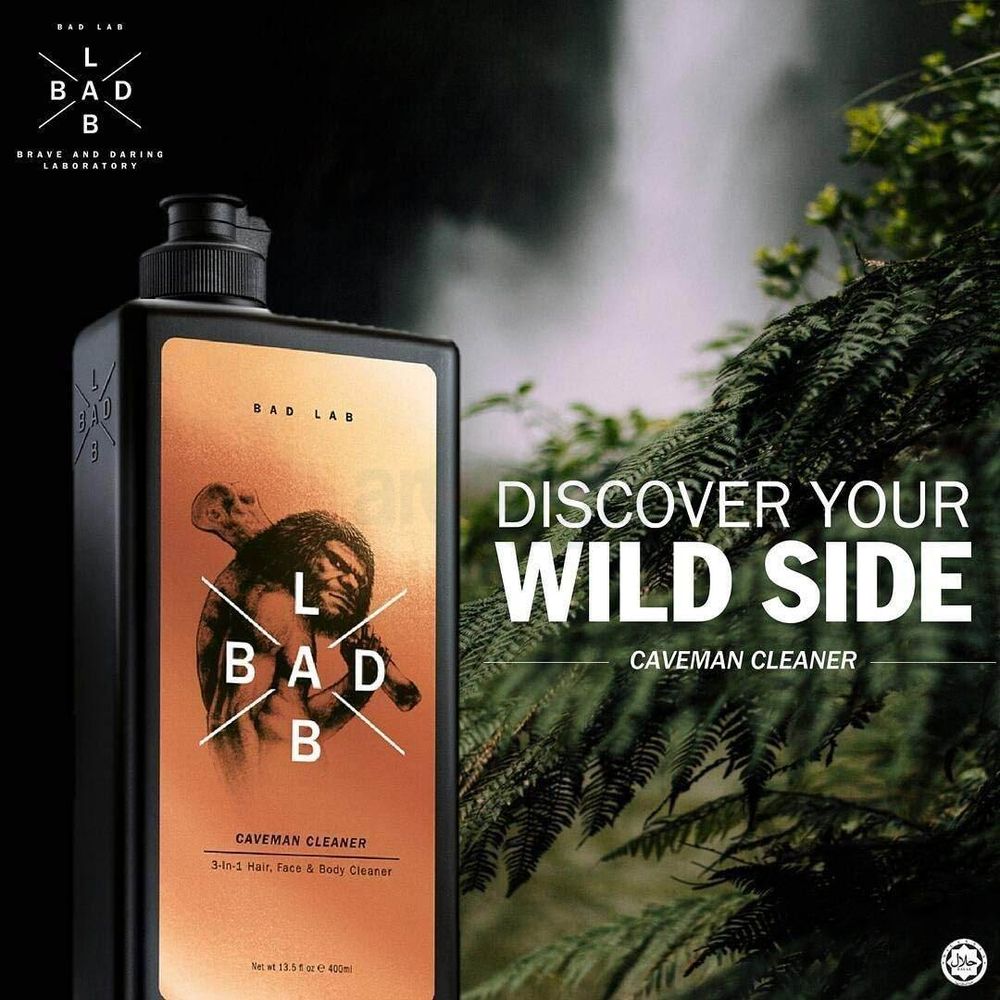 Badlab Classic Caveman Cleaner 3in1 Hair, Face & Body Cleaner  