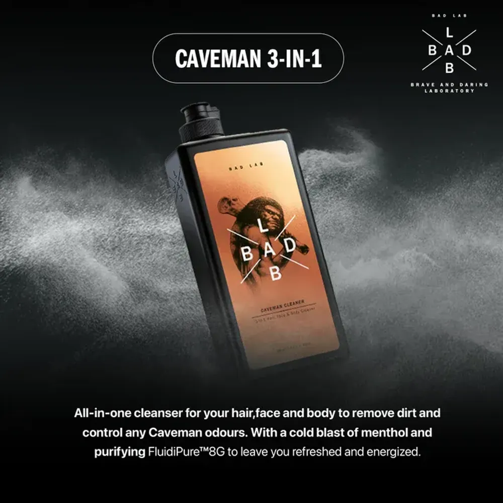 Badlab Classic Caveman Cleaner 3in1 Hair, Face & Body Cleaner  