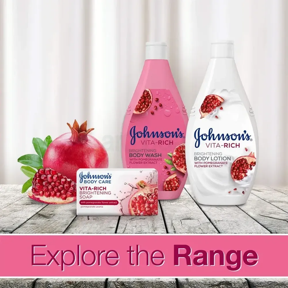 Johnson's Vita Rich Brightening Body Lotion with Pomegranate Flower  