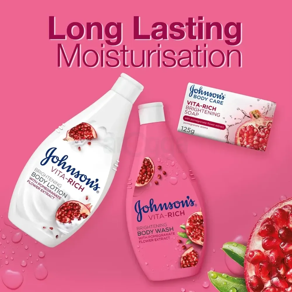 Johnson's Vita Rich Brightening Body Lotion with Pomegranate Flower  