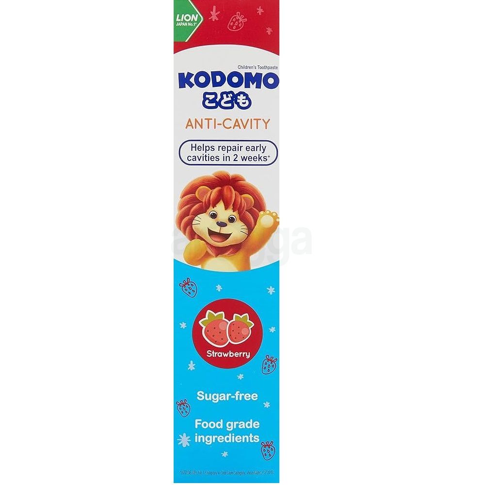 Kodomo Strawberry Flavour Anti Cavity Sugar Free Children's Toothepaste  
