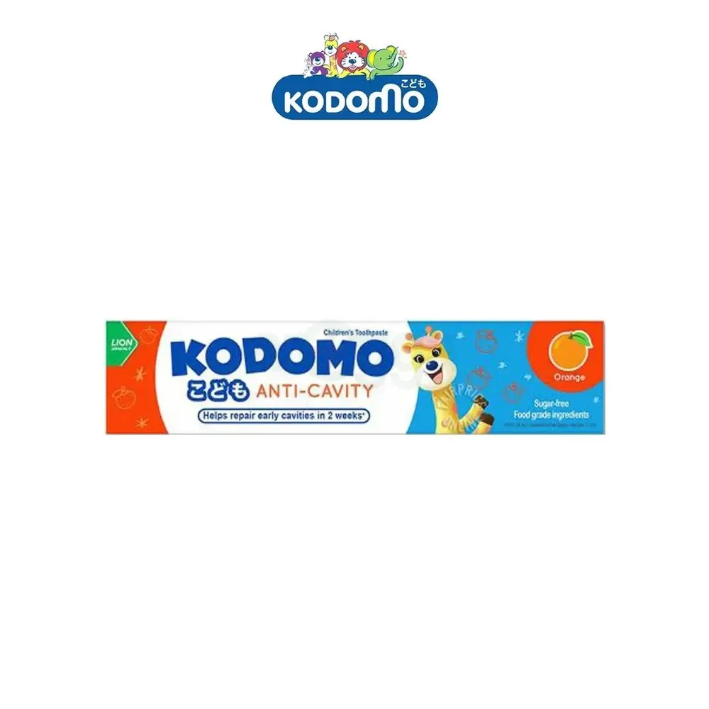 Kodomo Orange Flavour Anti Cavity Sugar-Free Children's Toothpaste  