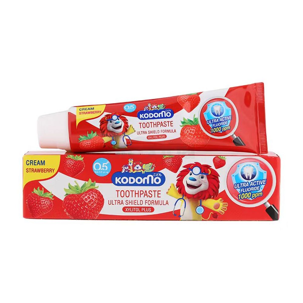 Kodomo Strawberry Cream Ultra Shield Formula Toothpaste for Kids (0.5+ Years) 40g  