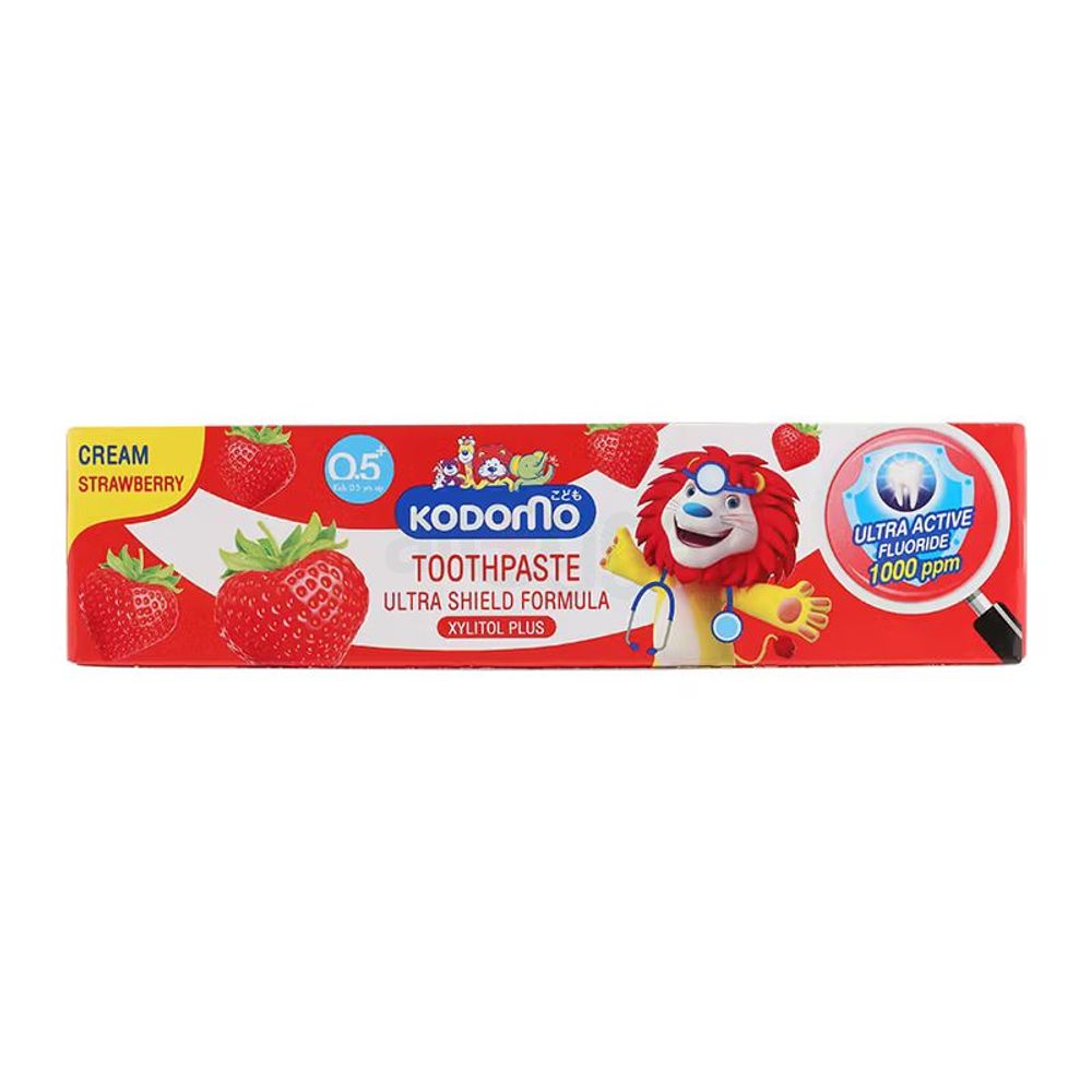 Kodomo Strawberry Cream Ultra Shield Formula Toothpaste for Kids (0.5+ Years) 40g  