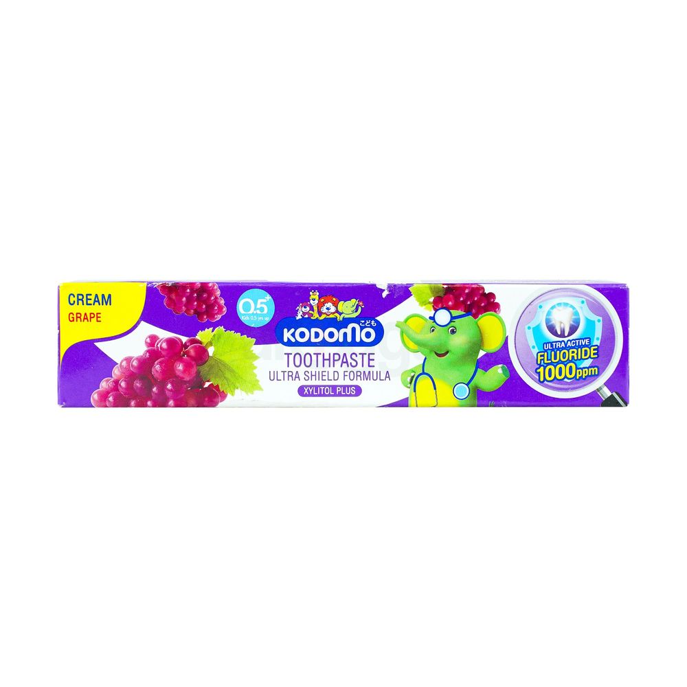 Kodomo Grape Cream Ultra Shield Formula Toothpaste for Kids (0.5+ Years)  