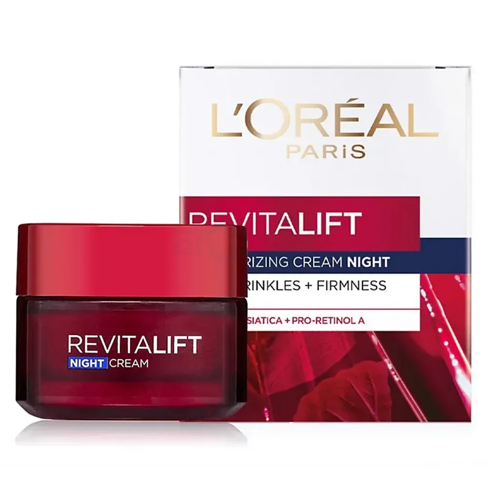 Loreal Paris Revitalift Moisturizing Night Cream for Anti-Wrinkles + Firmness (Imported) 50ml  