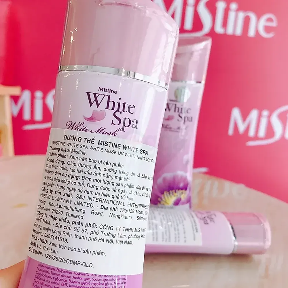 Mistine White Spa White Musk UV Whitening Lotion  