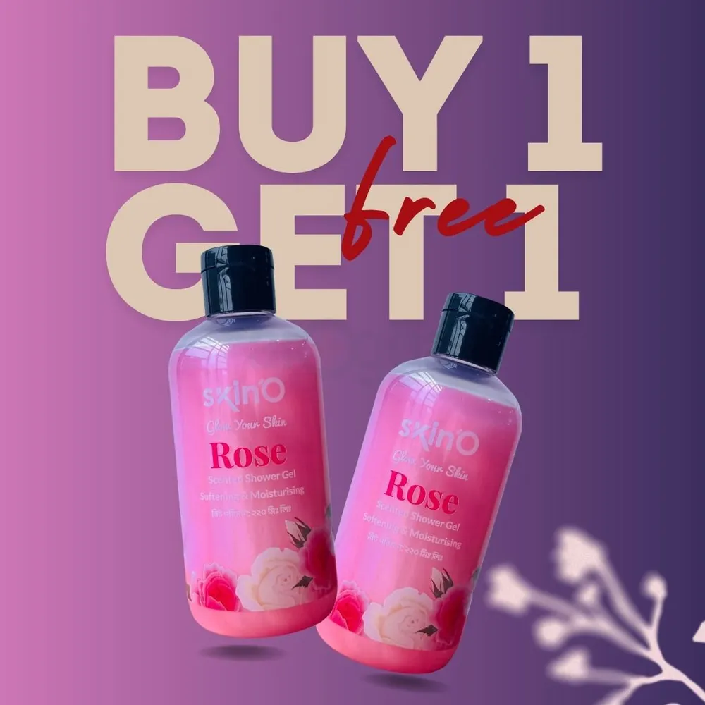 Skin'O Glow Your Skin Rose Scented Shower Gel 220ml (Buy 1 Get 1 Free)  