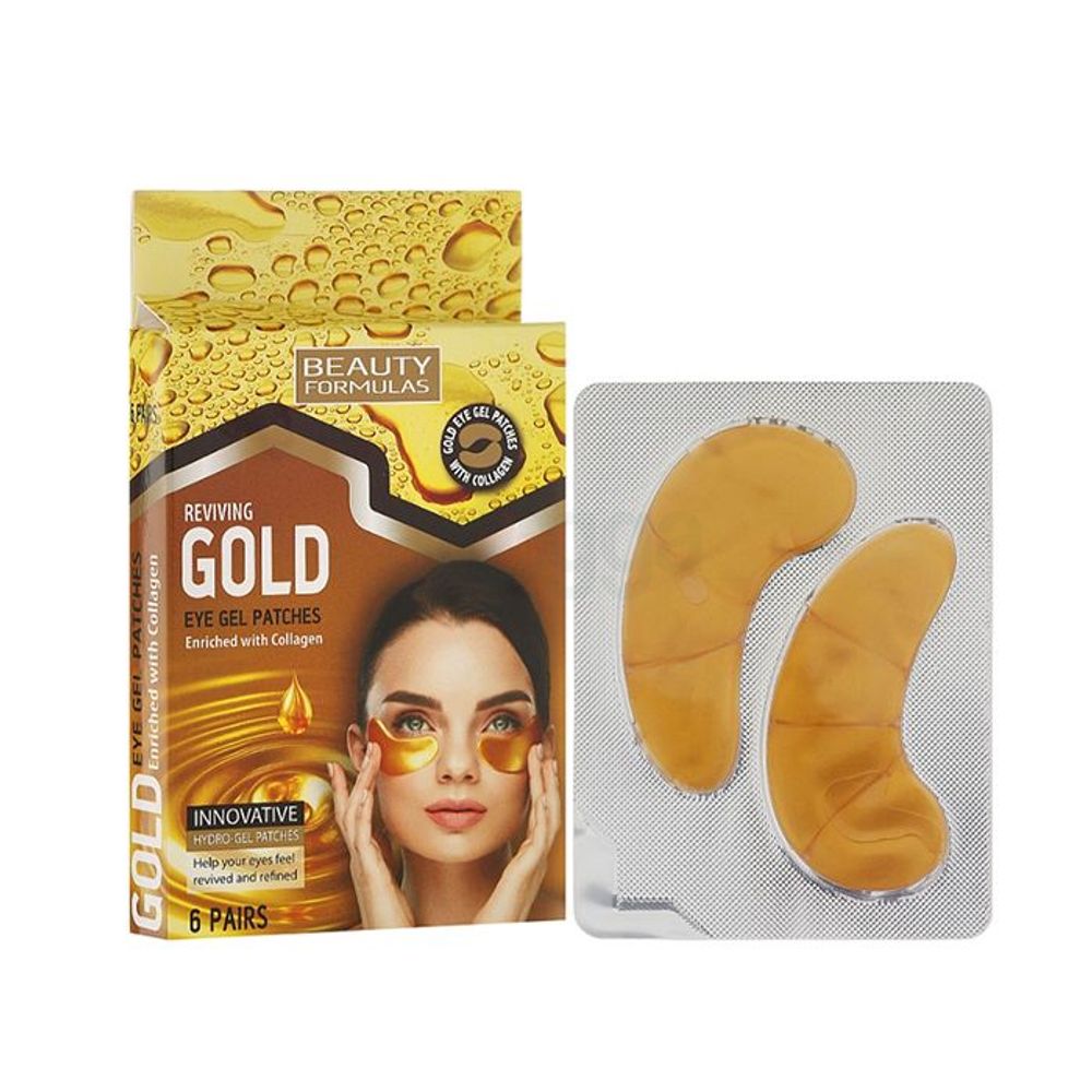 Beauty Formulas Reviving Gold Eye Gel Patches (6 Pairs)  