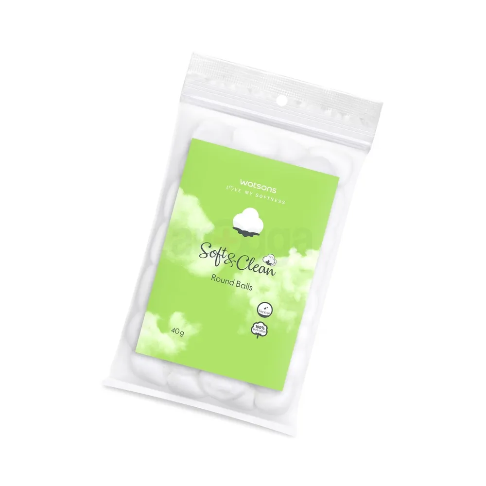 WATSONS Soft & Clean Round Balls 40g  