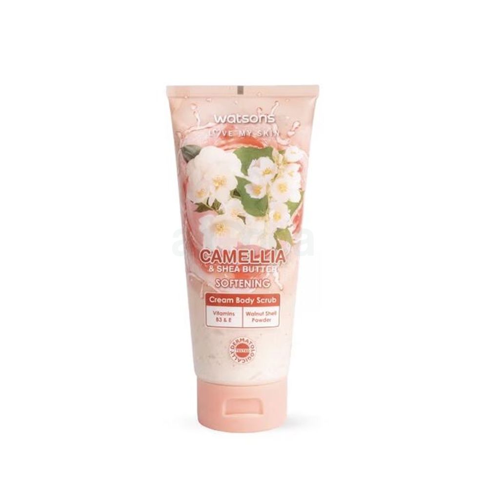 Watsons Love my Skin Camellia & Shea Butter Softening Cream Body Scrub  
