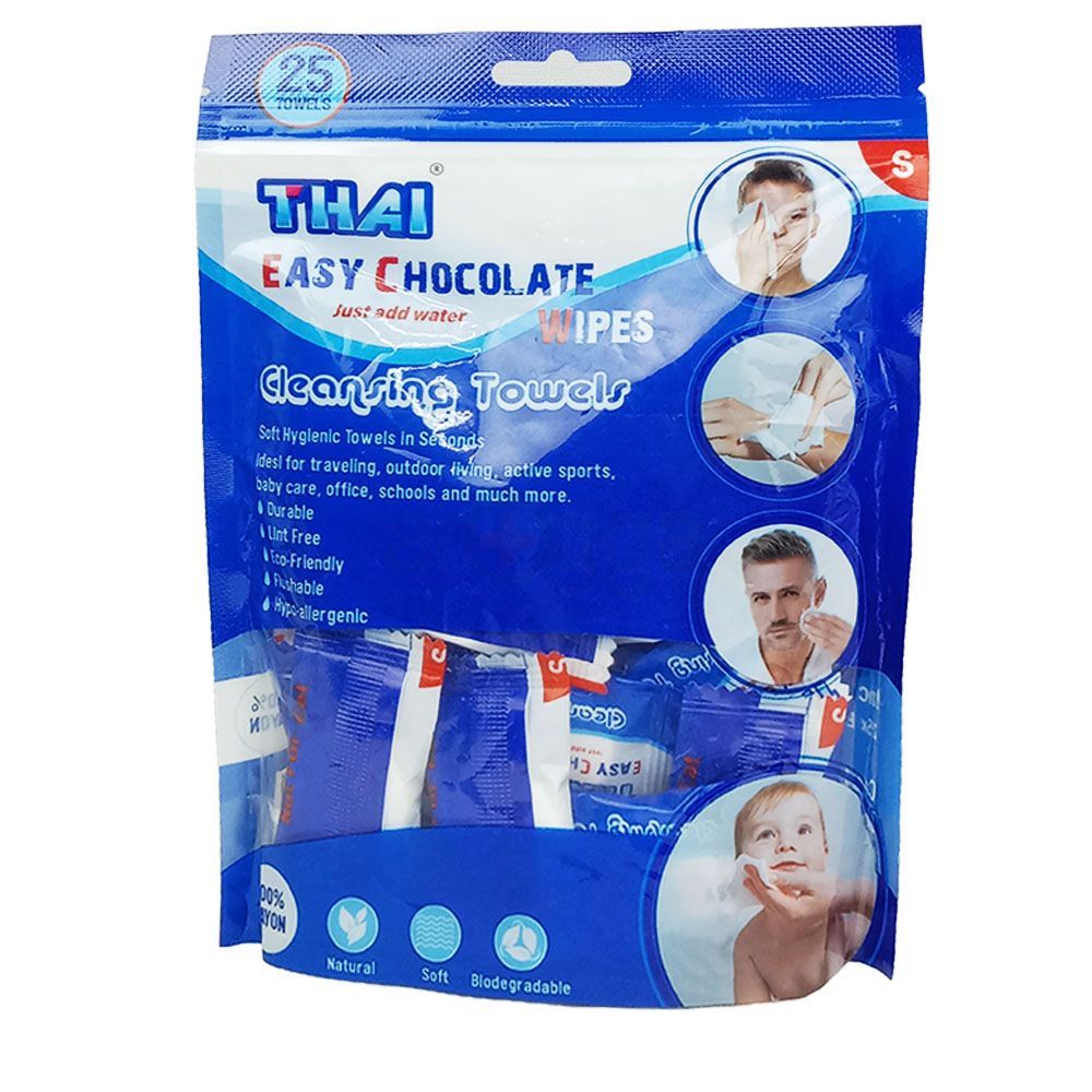 Thai Easy Chocolate Wipes 25's Pack  