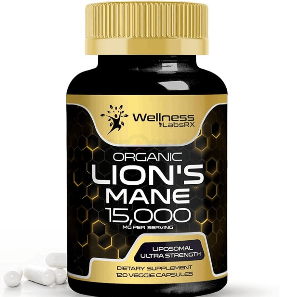 Wellness LabsRx Lions Mane Supplement Capsules - 120 Count   