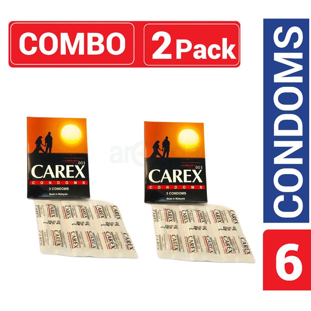 Carex - Classic Condom - Combo Pack - 2 Packs - 3x2=6pcs  