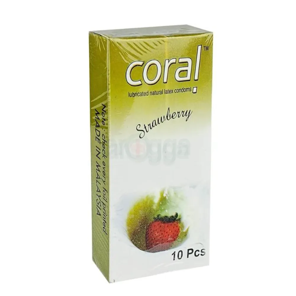 Coral - Strawberry Extra Performance Condom (Full Box) 10pcs  