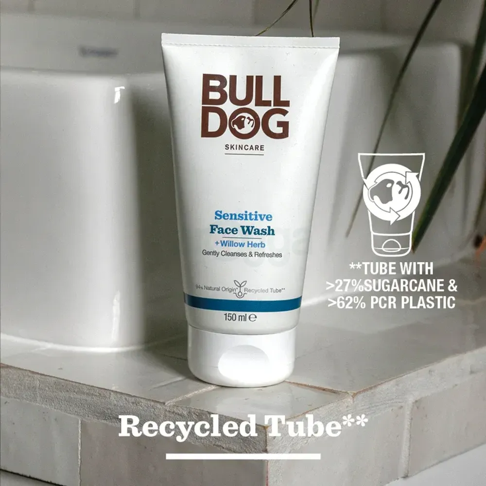 Bulldog Sensitive Face Wash with Willow Herb  