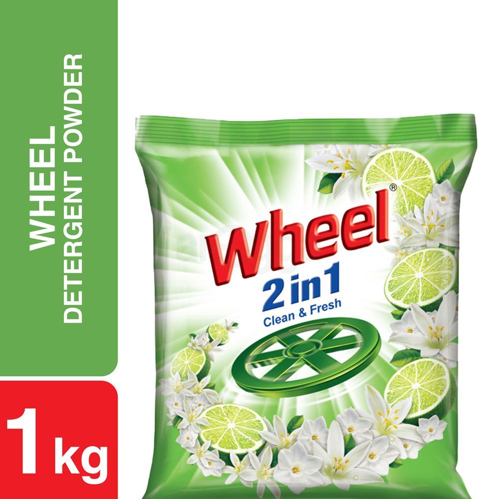 Wheel Washing (Detergent) Powder 2in1 Clean & Fresh 1Kg  