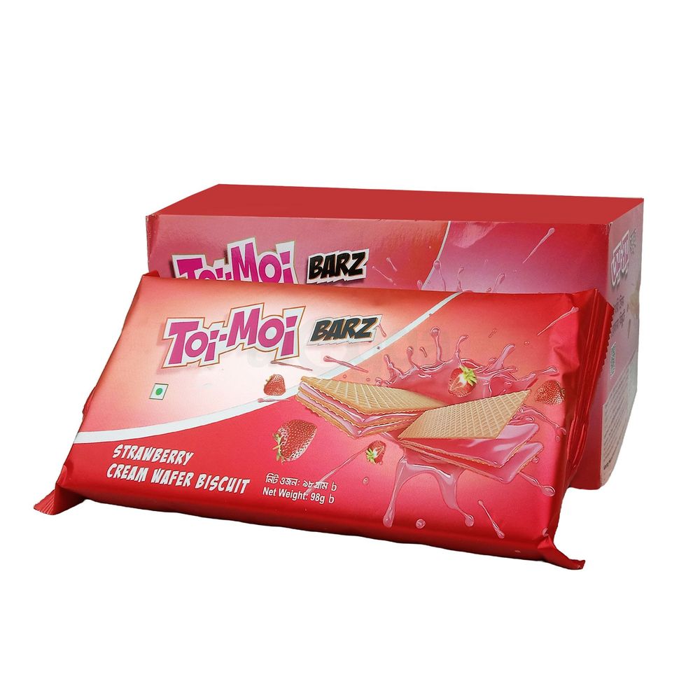 Toi Moi Barz Strawberry Wafer 98gm  