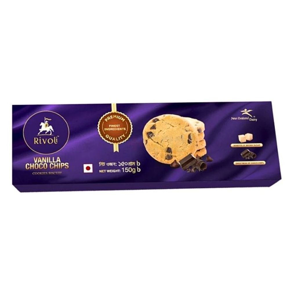 Rivoli Vanilla Choco Biscuit 150g  