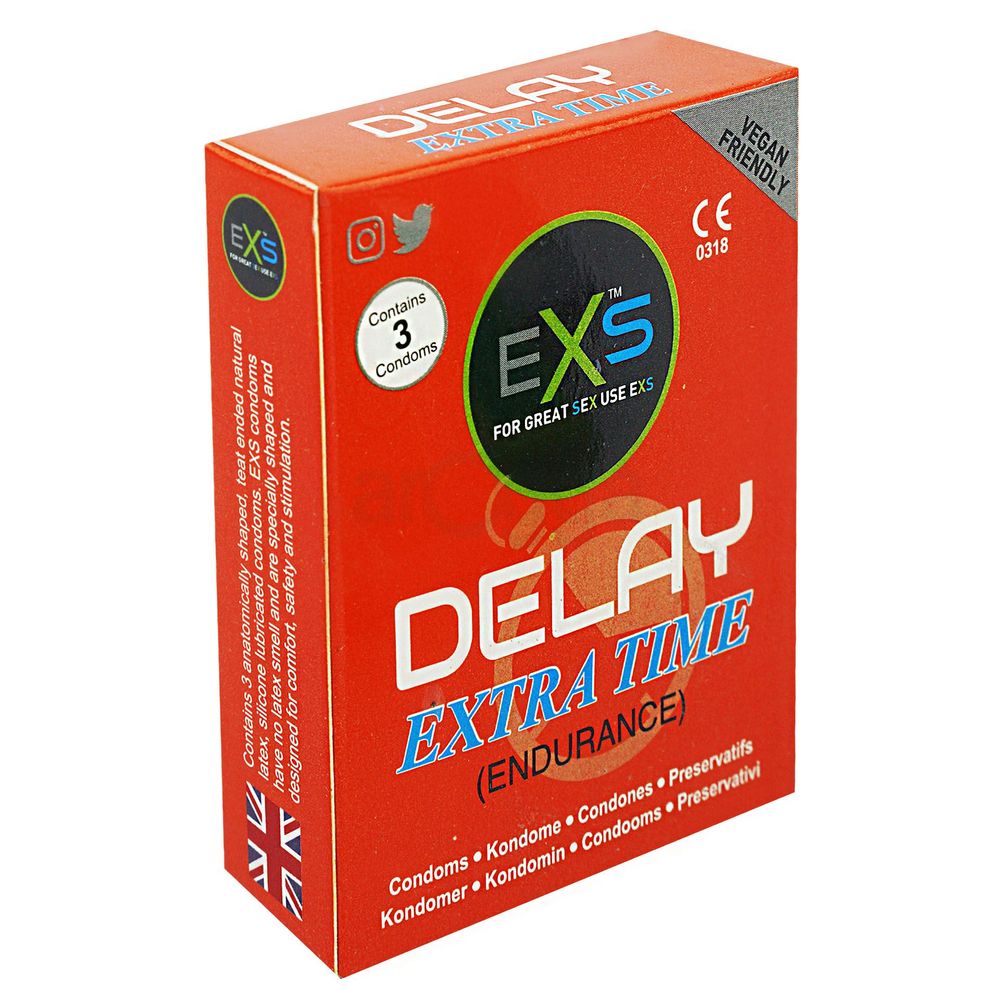 EXS Delay Endurance Extra Time Condom Single Pack 3pcs Condom - Long ...