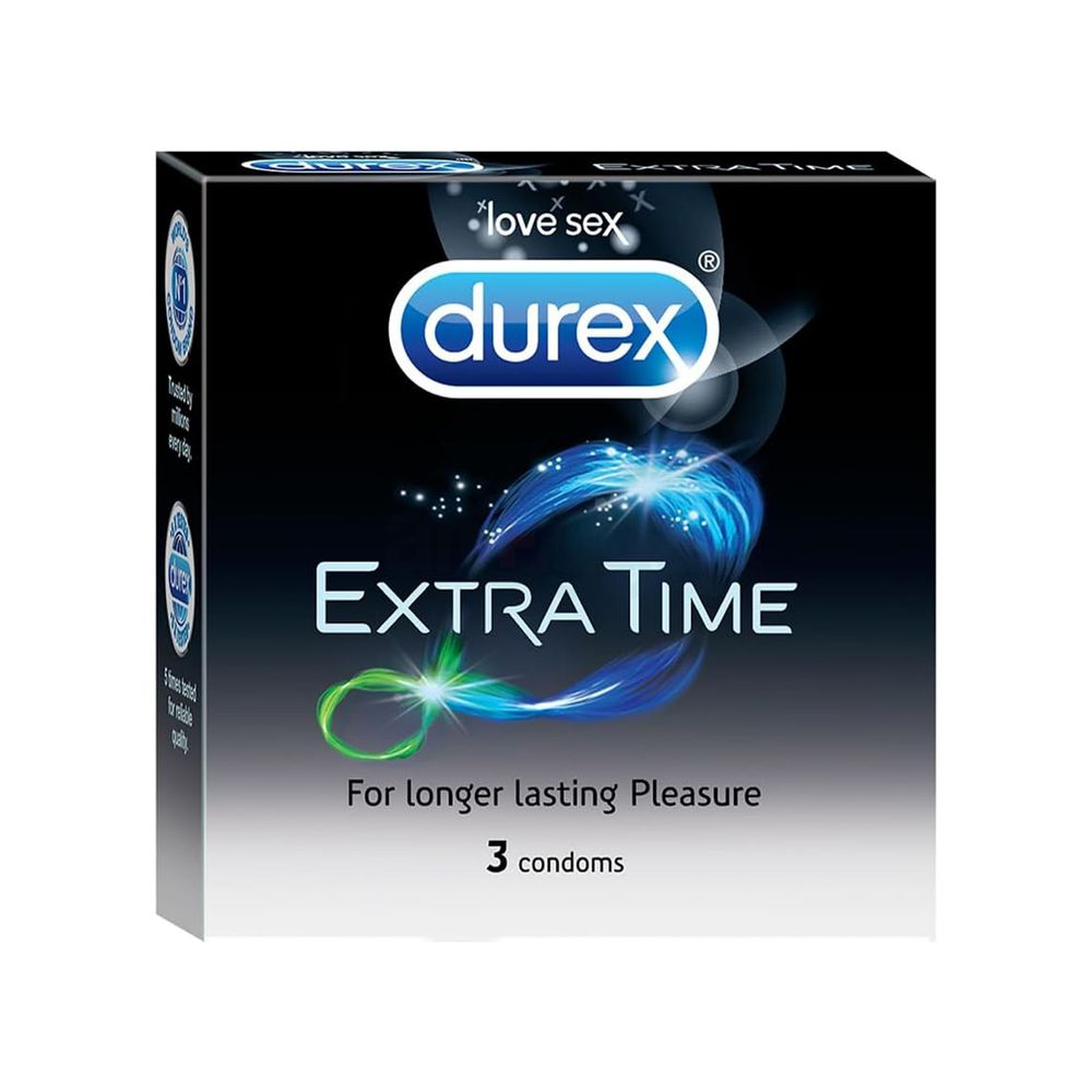 Durex Extra Time Condom - Single Pack - 3pcs Condom  