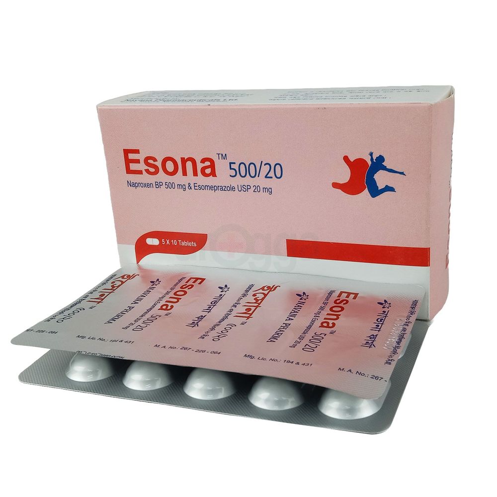 Esona 500 20mg+500mg Tablet