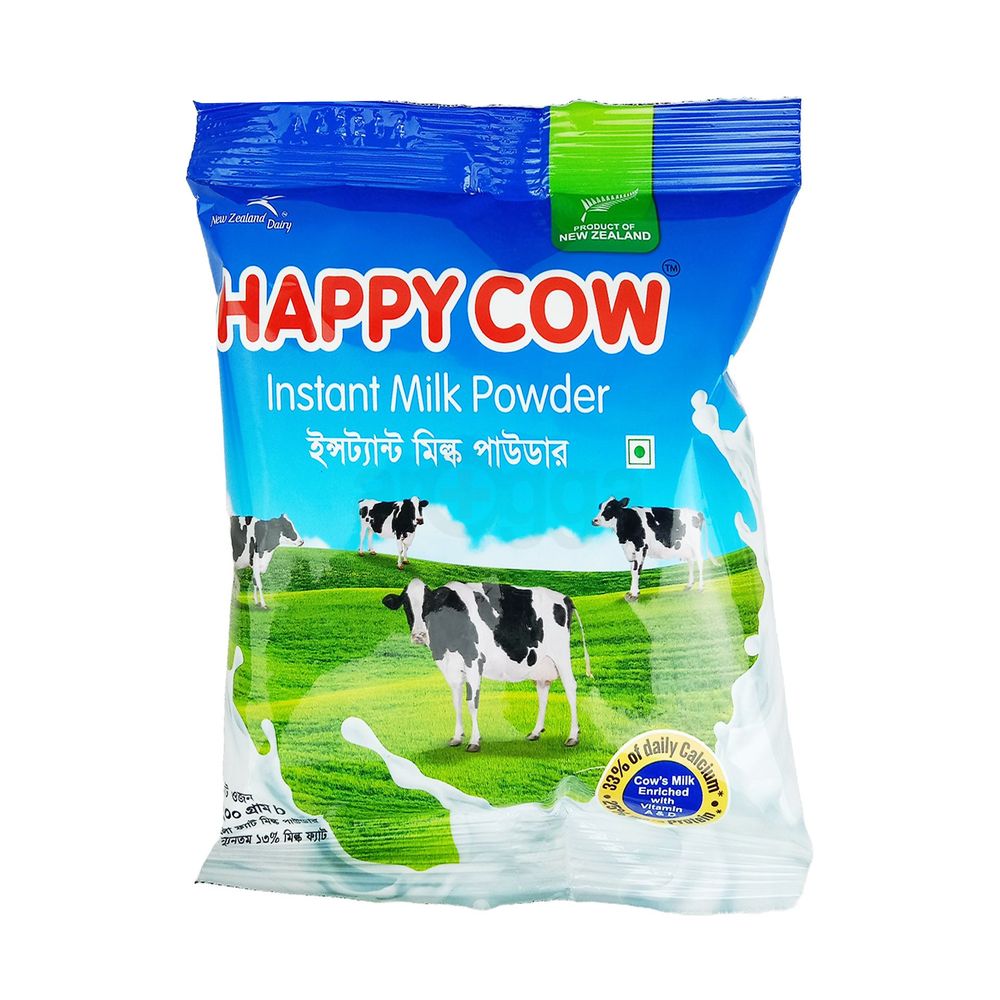 Happy Cow Instant Milk Powder 200gm  