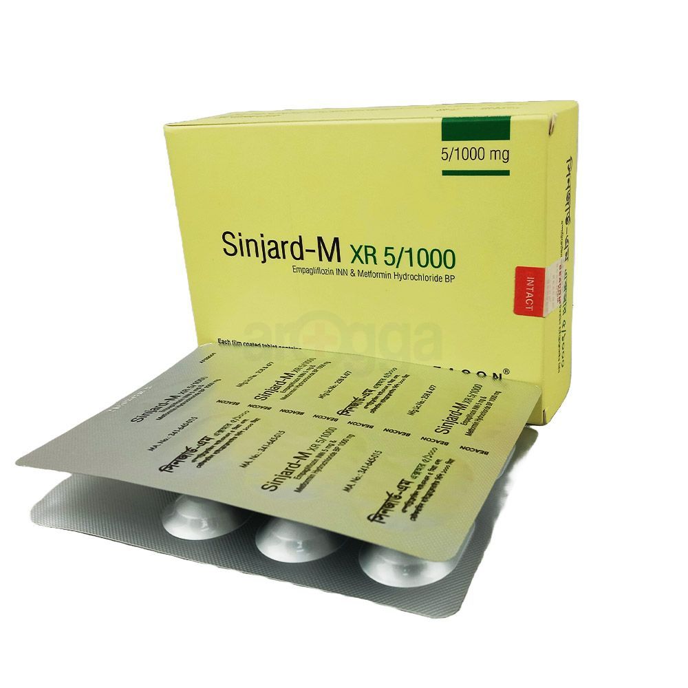 Sinjard-M XR 5/1000 5mg+1000mg tablet