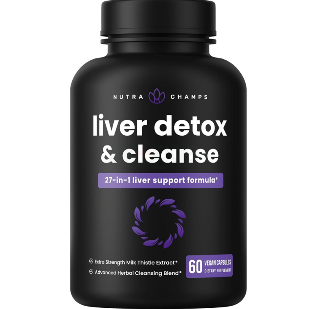 Nutrachamp Liver Cleanse Detox & Repair Formula, 60 Capsules  