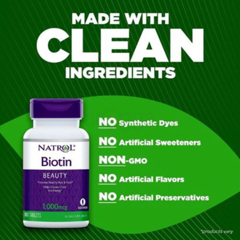 Natrol Biotin 1000mcg,100 Tablets  