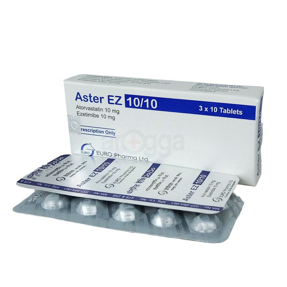 Aster EZ 10/10mg+10mg tablet