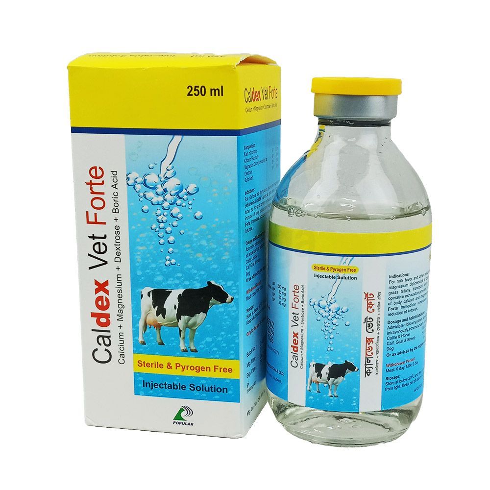Caldex Vet Forte Injectable Solution 250ml  