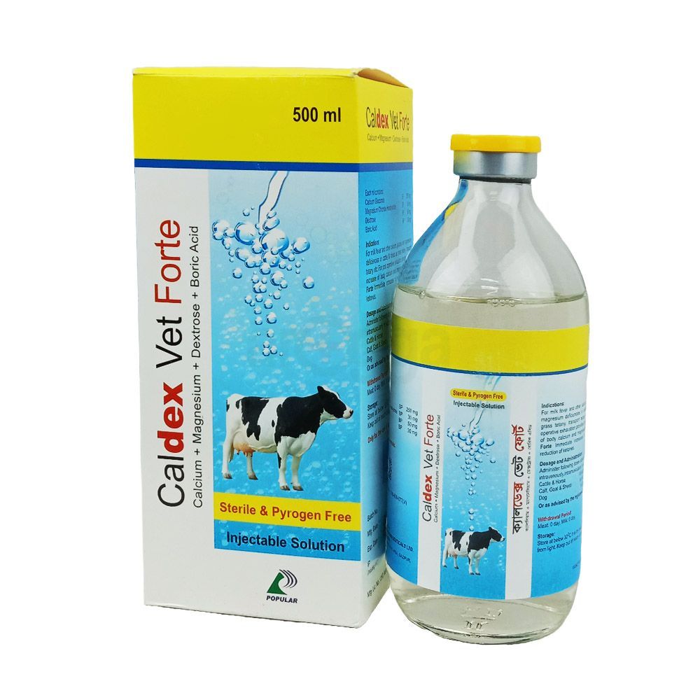 Caldex Vet Forte Injectable Solution 500ml  