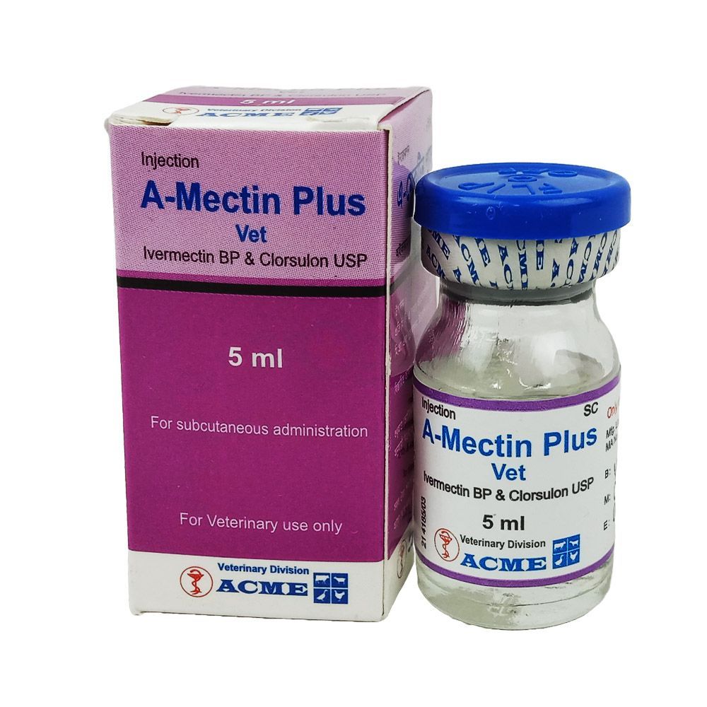 A-Mectin Plus Vet Injection 5ml  