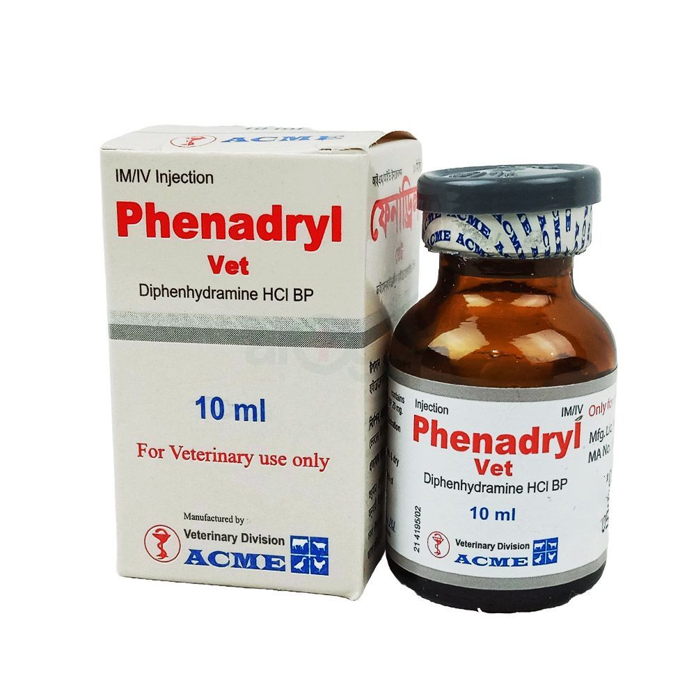 Phenadryl Vet Injection 10ml  