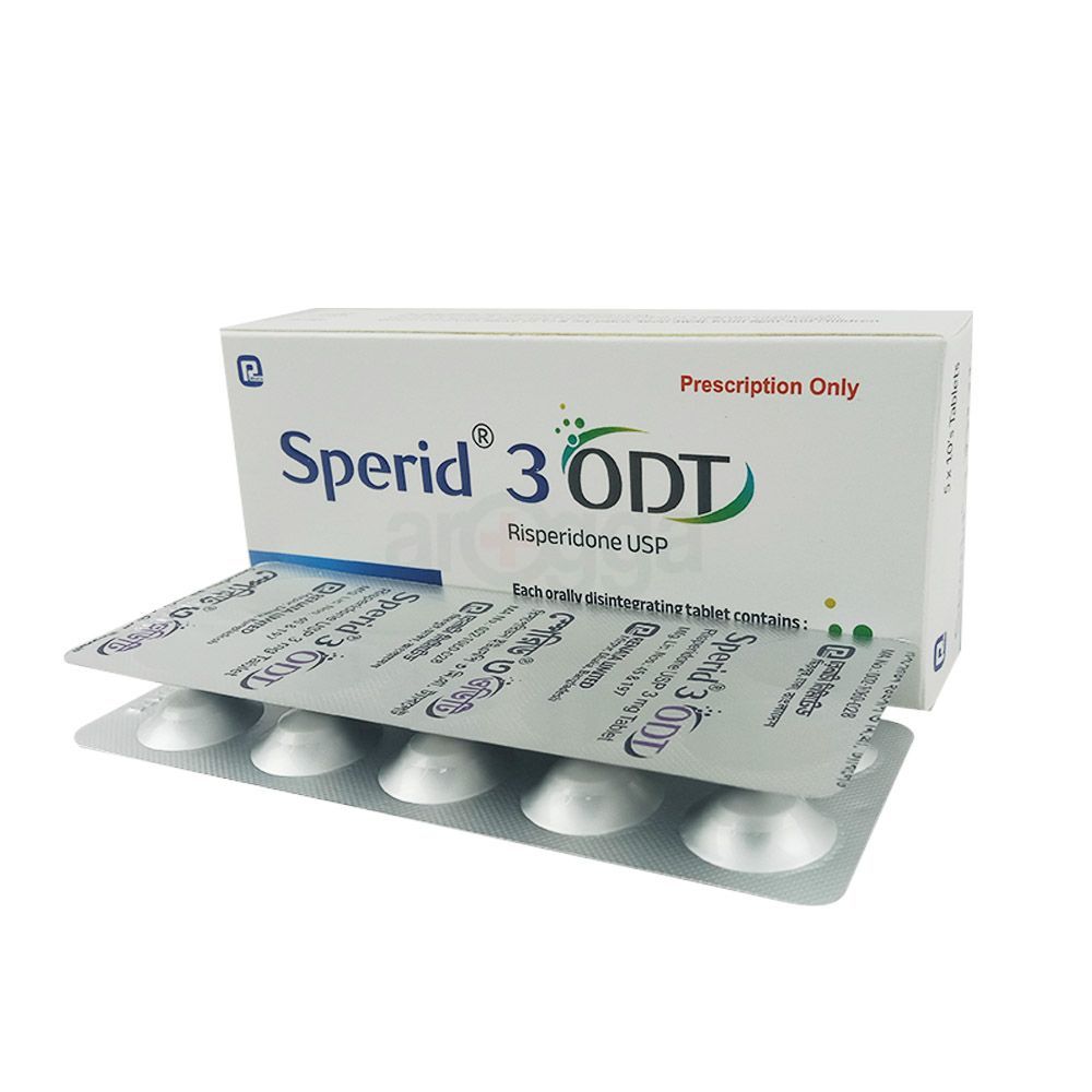 Sperid 3 ODT 3mg tablet