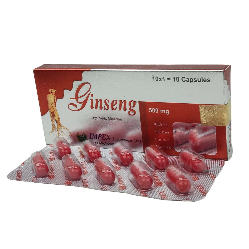 Ginseng 500mg (Imprex) 500mg capsule