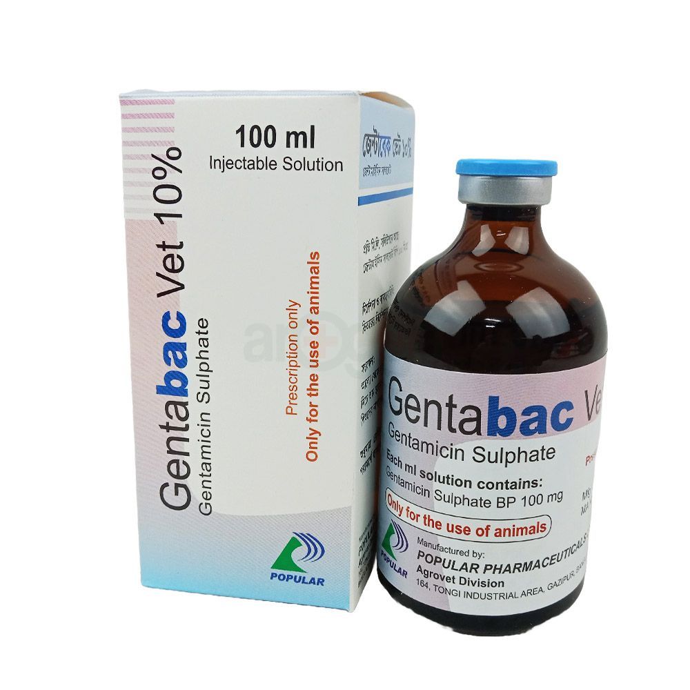Gentabac Vet Injectable Solution 100ml  
