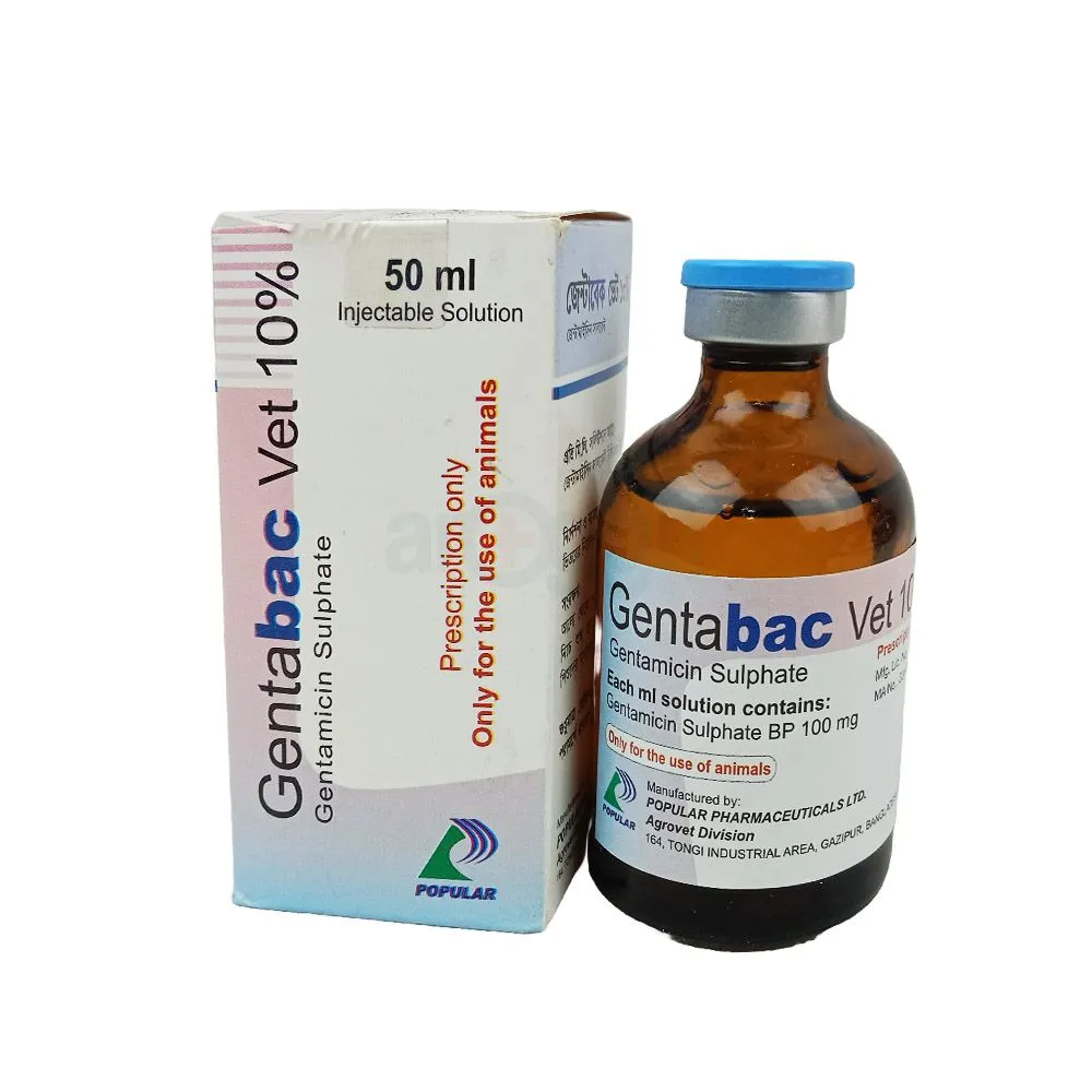 Gentabac Vet Injectable Solution 50ml  
